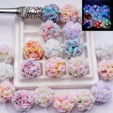 20mm Luminous Bicolor Rose Beads (5pcs)